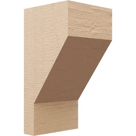 Ekena Millwork 11"W x 11"D x 22"H Wide Clemmons Rough Cedar Woodgrain TimberThane Corbel, Primed Tan CORUR11X11X22CLERCPR